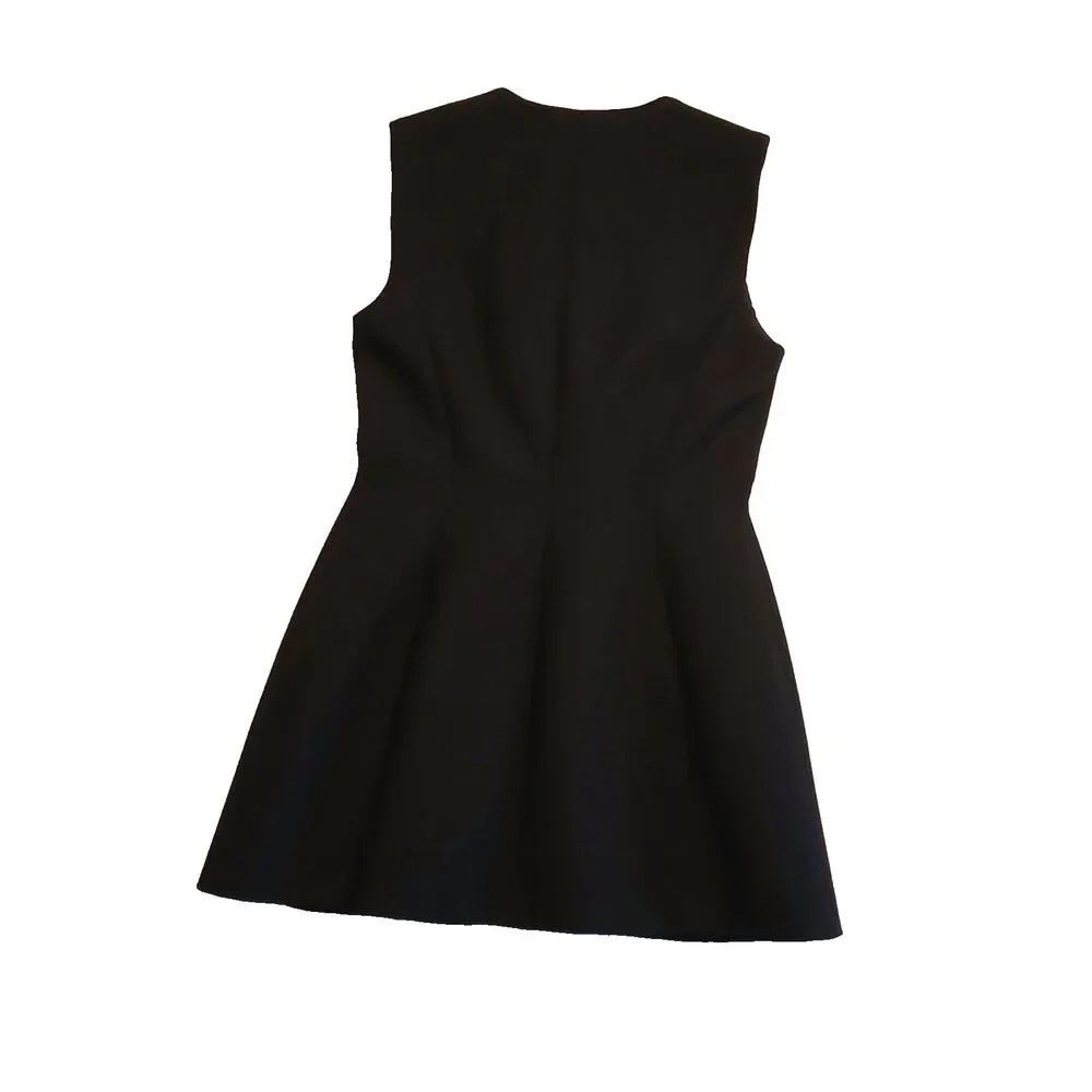 Tory Burch Hook & Eye Tunic Dress or Vest Black NWT Size 8 Sleeveless